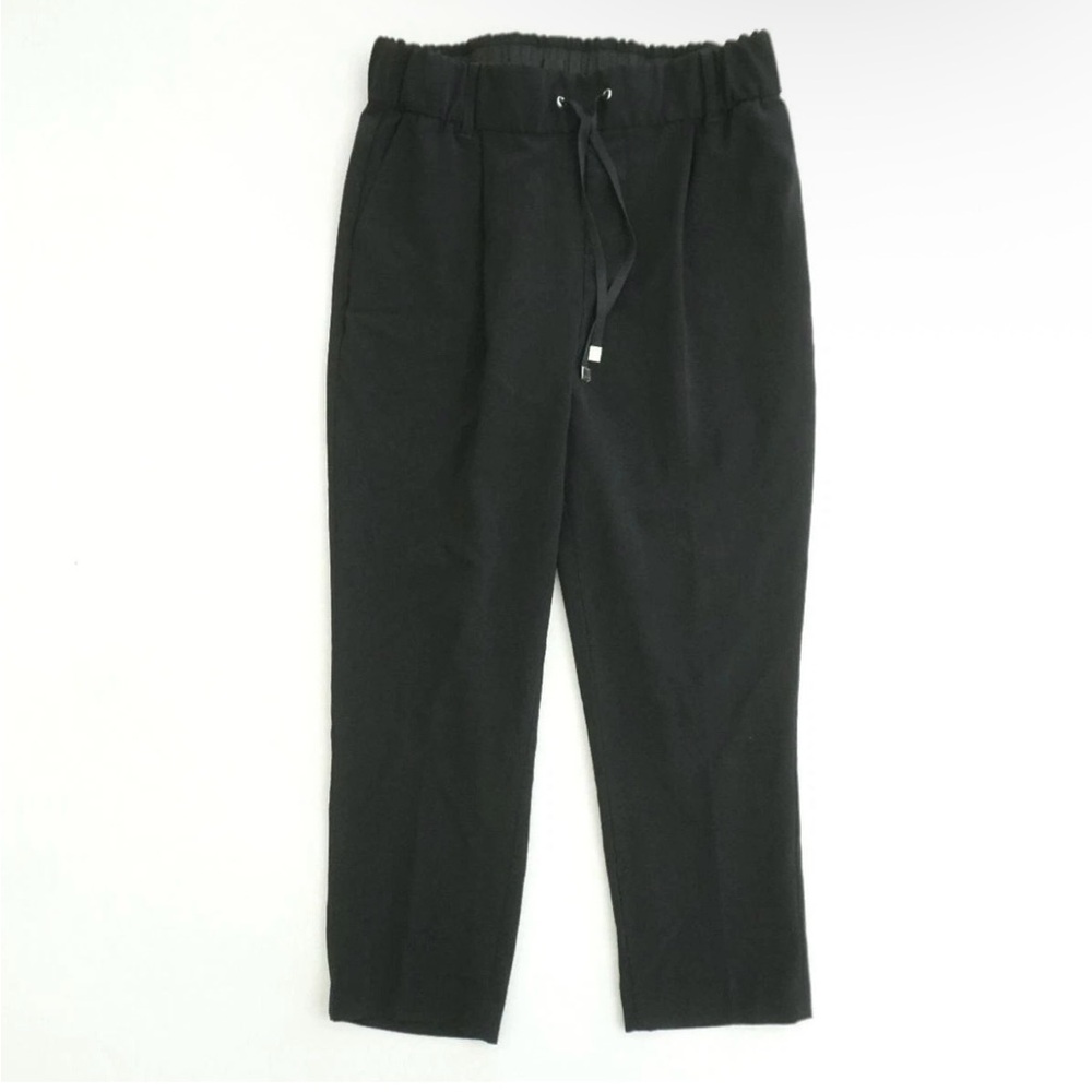 ATM Black Drawstring Jogger Pants
